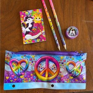Lisa Frank Y2K  Pencil Case Set
